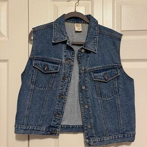 Denim Sleeveless Vest